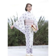 画像3: 59kimono2023「フレームサラサ(ホワイト)」 (3)