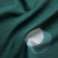 画像5: 片貝板〆絞り「サークル」緑/紺仁/綿麻着物 (5)